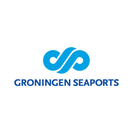 Logo van het bedrijf Groningen Seaports.